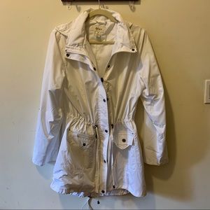 Style & Co White Rain Jacket